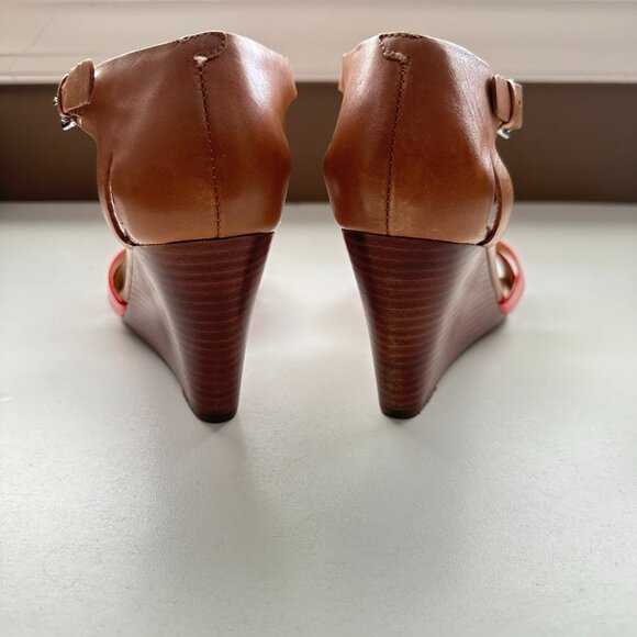 Marc Fisher Bulan Brown Multi Leather Heels Size 9.5 M With Box - Picture 7 of 12